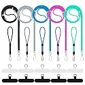 Lousrnman Cell Phone Lanyard, Universal 5× Phone Crossbody Lanyard for Men and Women, 5× Wrist Phone Strap and 10× Upgraded Connectors Compatible