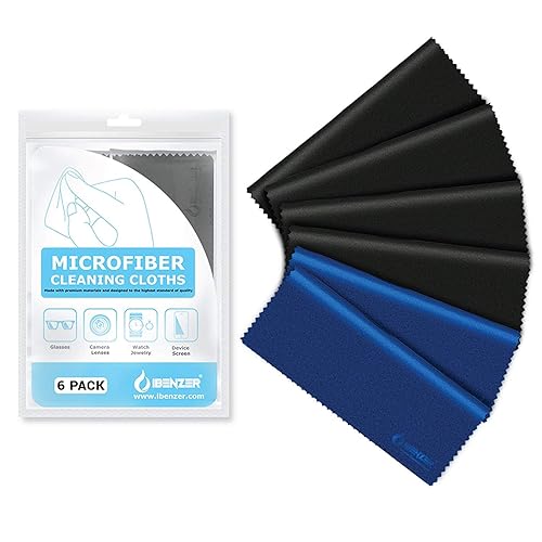 IBENZER Microfiber Cleaning Cloths for Electronics - Micro Fiber Camera Lens Cleaning Cloth, Glasses, Screens, Eyeglasses, iPad, iPhone, Cell Phone