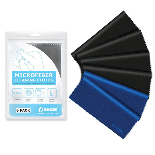 IBENZER Microfiber Cleaning Cloths for Electronics - Micro Fiber Camera Lens Cleaning Cloth, Glasses, Screens, Eyeglasses, iPad, iPhone, Cell Phone