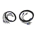 Kicker 46QI46 Q-Series 4-Channel RCA Interconnects & Kicker 46QI26 Q-Series 2-Channel RCA Interconnects, 6.0 Meter Bundle