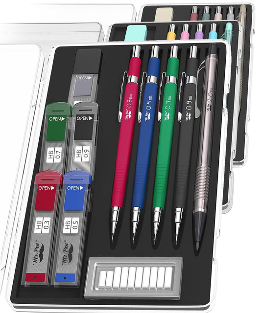Mr. Pen- Art Mechanical Pencil Set, 5 Mechanical Pencils (0.3, 0.5, 0.7