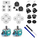 21Pcs Dualshock Accessories Repair Replacement Compatible with P S-4 for Dualshock 4