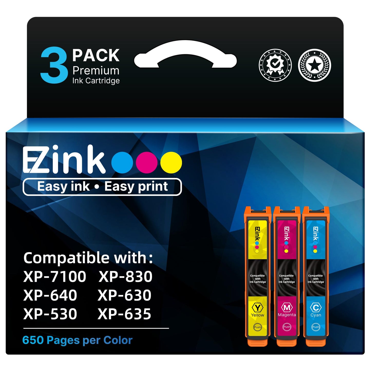 E-Z Ink Remanufactured Replacement for 410XL Ink cartridges, 3 Pack
