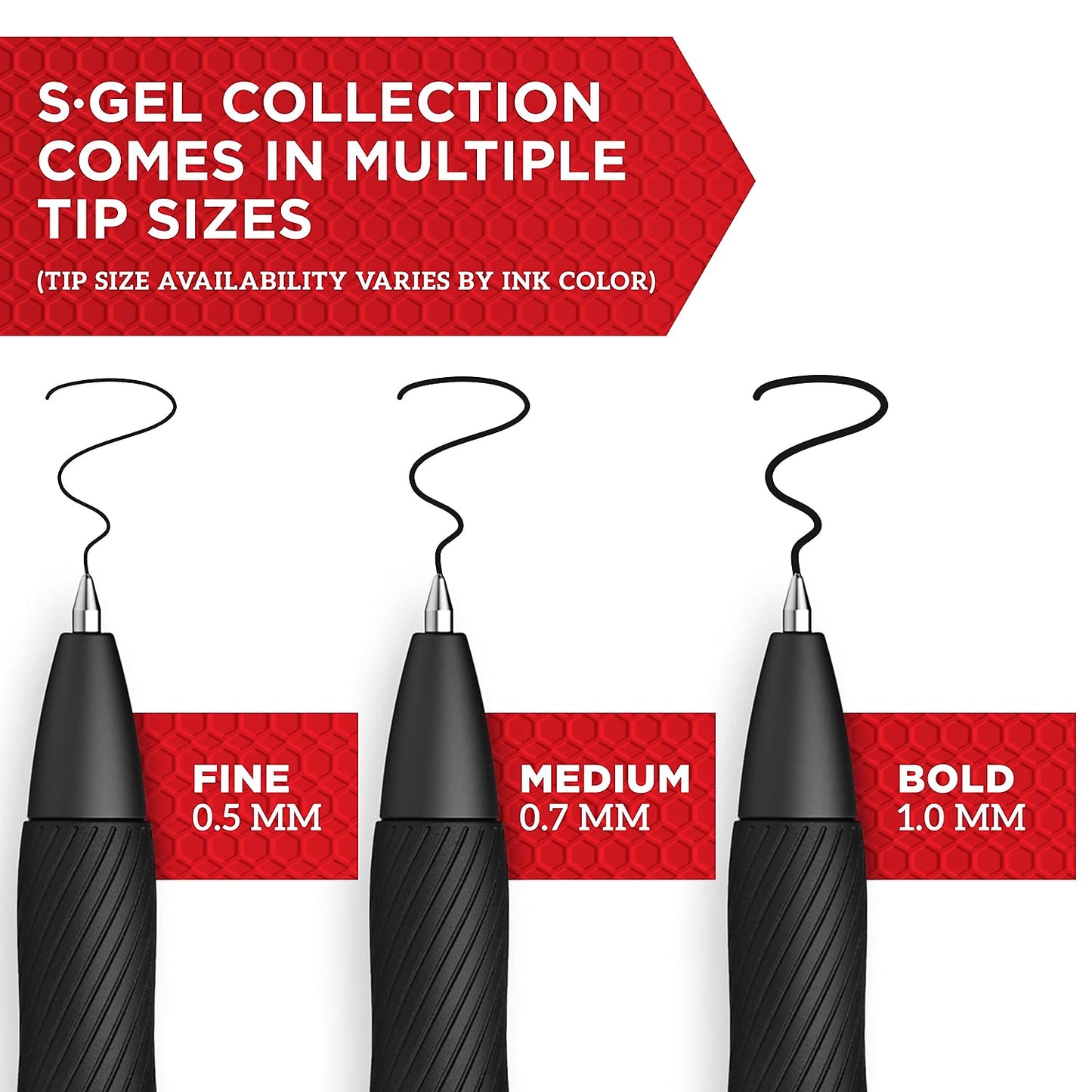 Sharpie S-Gel BOLDPT Black 4CT