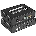 LinSeek 4K HDMI Audio Extractor - Splitter with Optical, Coaxial & 3.5mm Audio Jacks for PS4, Xbox & TV