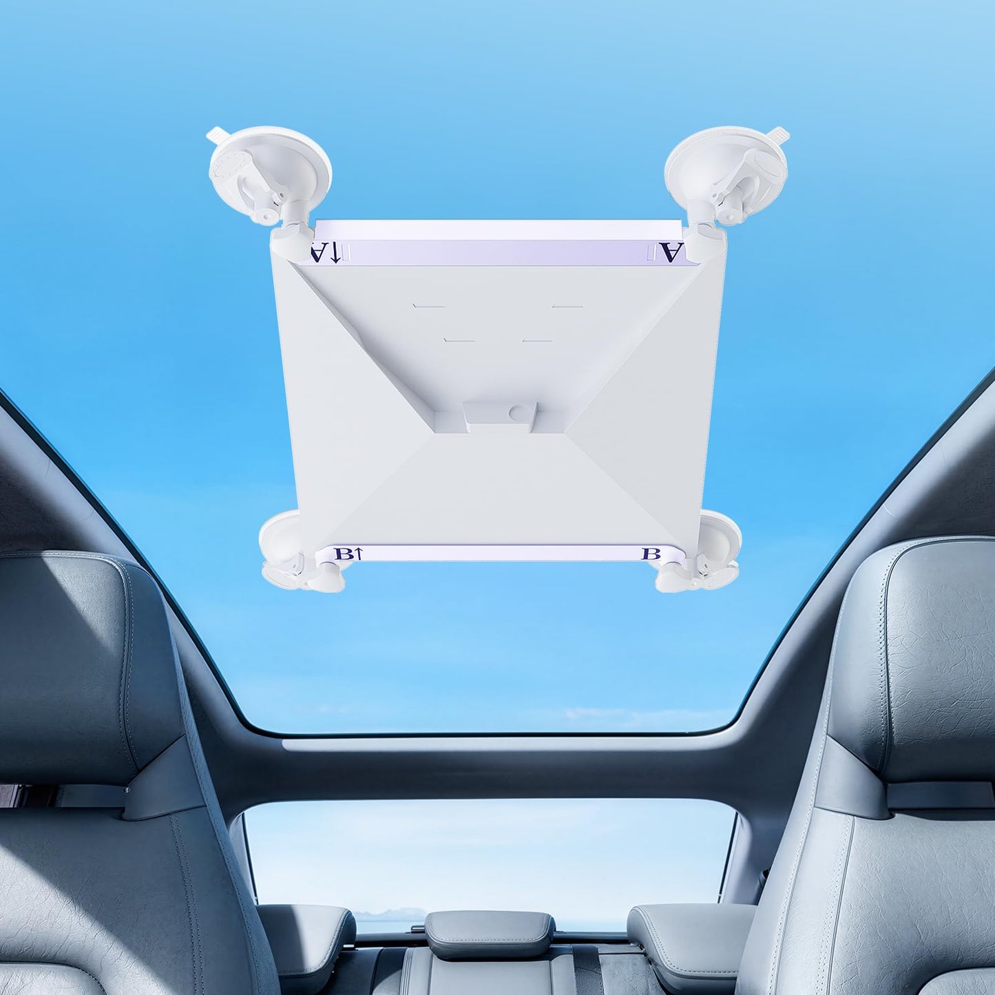 vutnuny Starlink Mini Car Mount, Starlink Mini Accessories for Car Windows & Sunroofs, Secure Mounting Kit with 2 Spare Cups & Anti-Slip