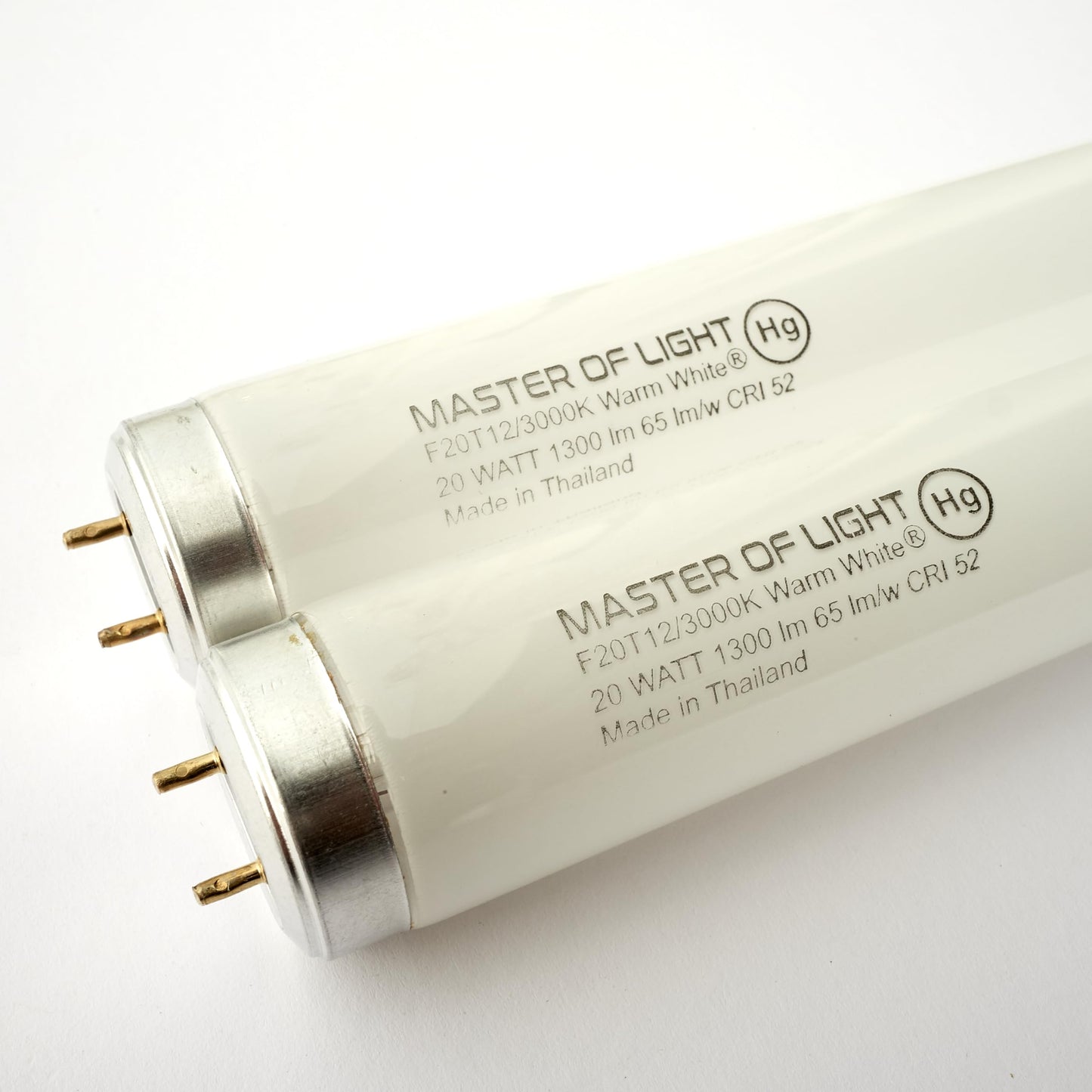 Master Of Light F20T12/WW 24" 20W 3000K Warm White T12 2-Pack