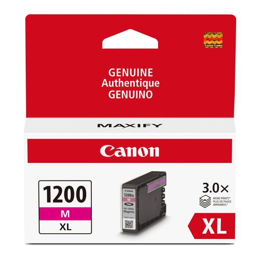 Canon PGI-1200XL Genuine Magenta Ink Tank, Compatible with MB2120, MB2720, B2020, MB2320 (Optional) Printers