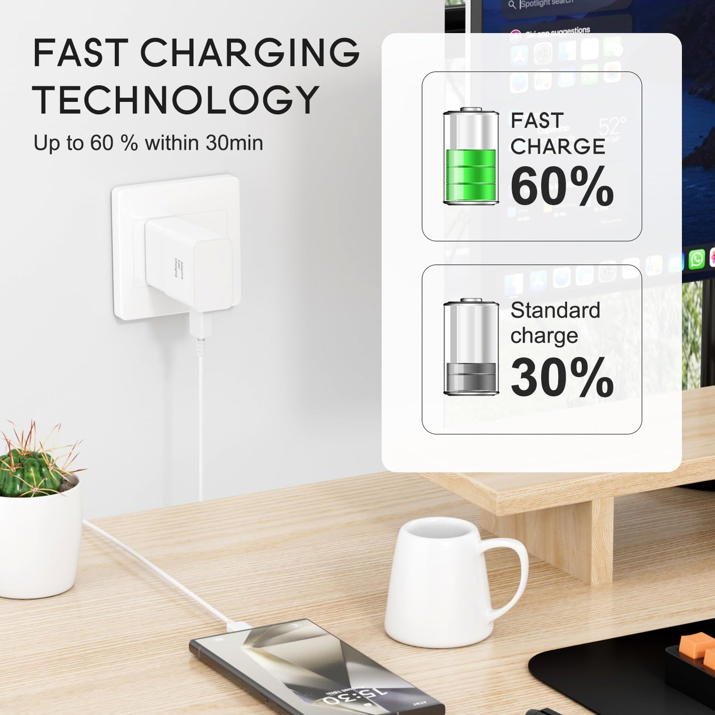 Samsung Adaptive Fast Charging Adapter Quick Charge Charging Block Wall Charger Plug for Samsung Galaxy
