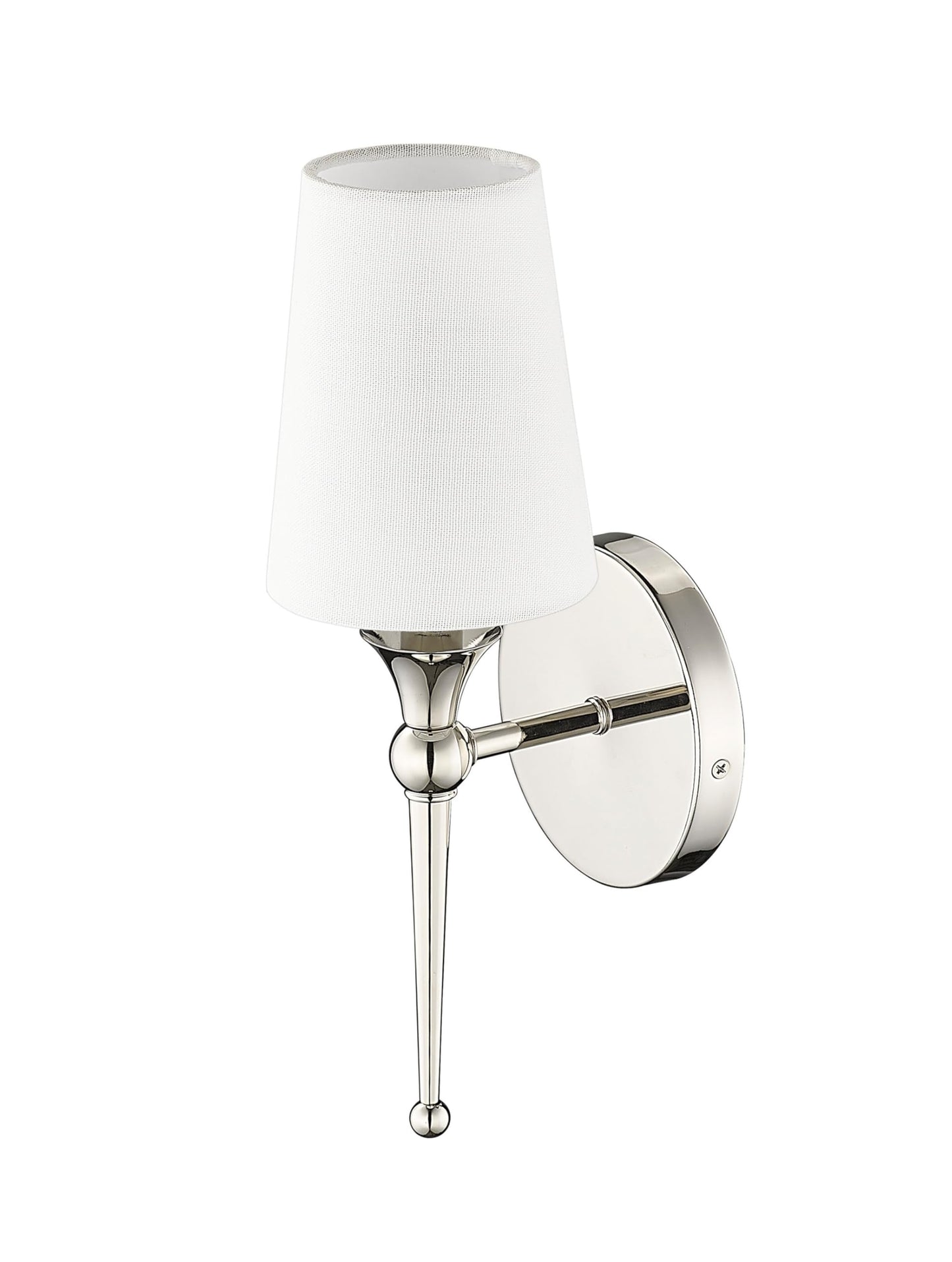 ML Lighting 17101-PN 1-Light Wall Sconce in Polished Nickel Finish