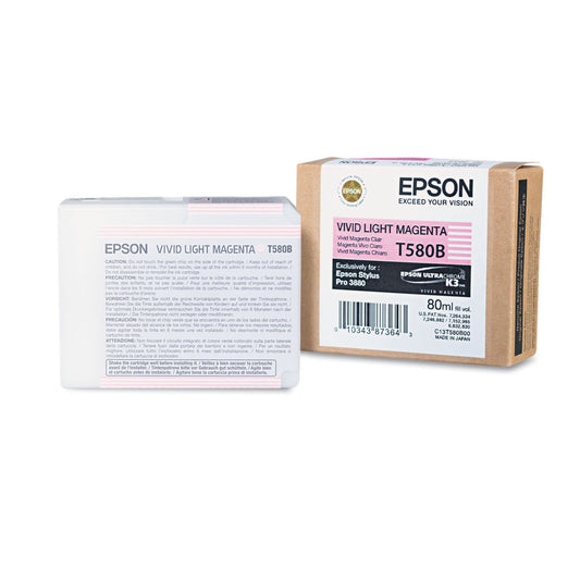 Epson T580B00 UltraChrome K3 Vivid Light Magenta Ink Cartridge 80ml (T580B00) Ink