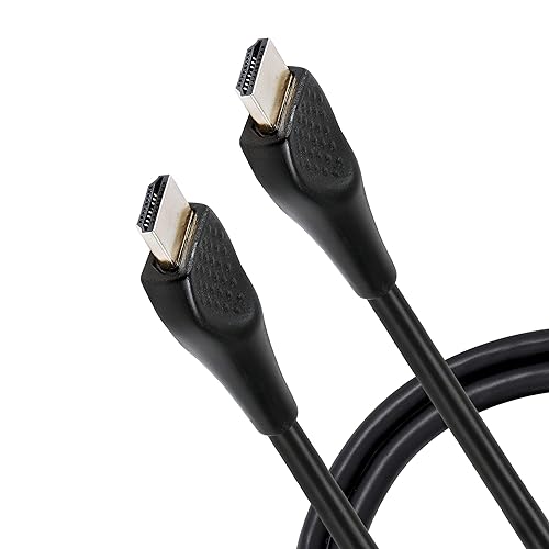 Philips 4K HDMI Cable, 6 ft. 1080p 120Hz 4K 60Hz, HDMI 2.0 10.2Gbps Ethernet, EZ Grip Connector Heads, Gold Connectors, for TV, Monitor, Laptop, PS4