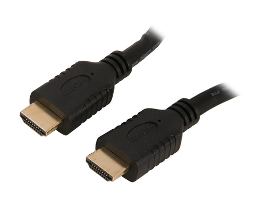 Nippon Labs NMHD-20MM 20-Feet High Speed HDMI with Ethernet CL2 Rating, Black Cable M/M 28 AWG Gold Plated