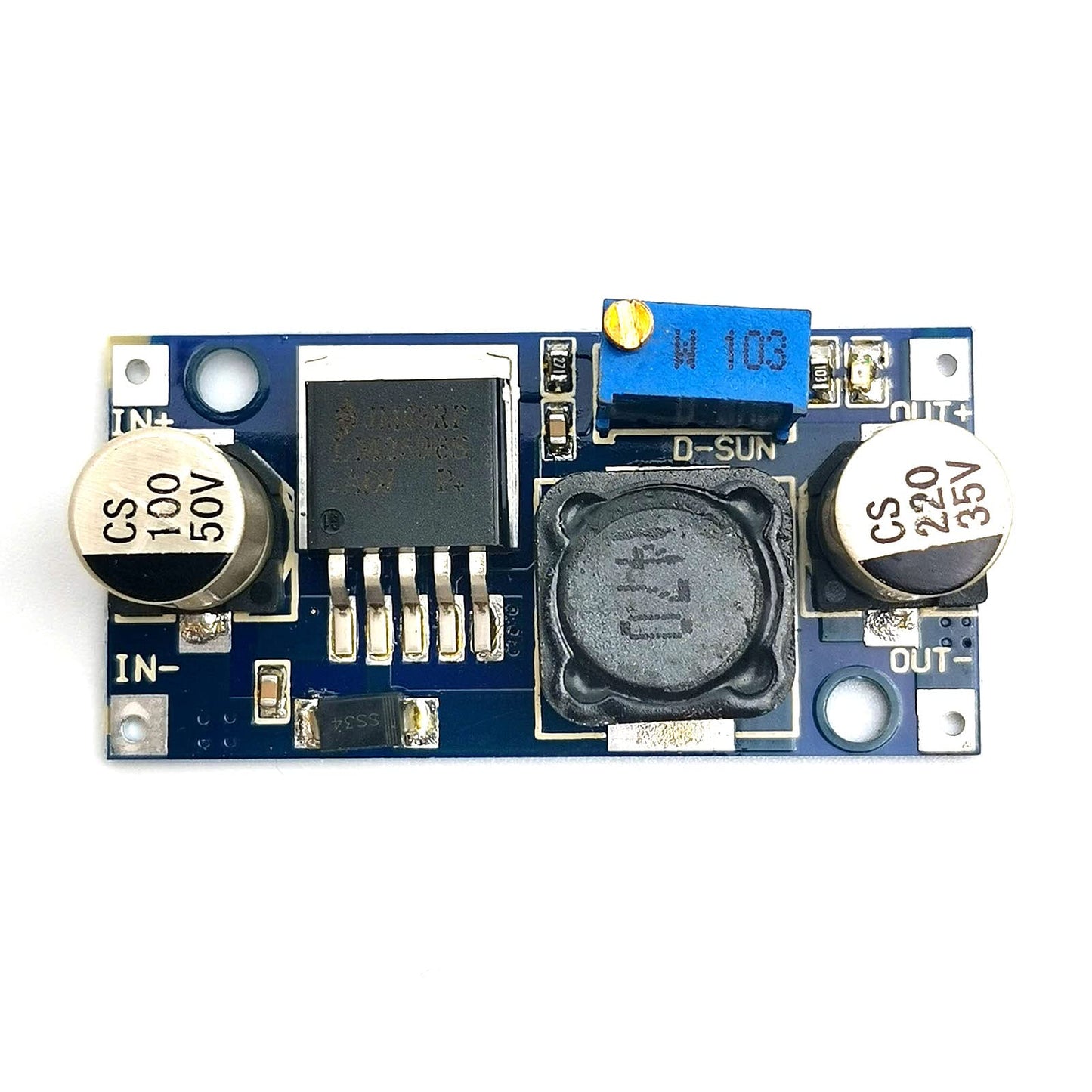 FainWan 5pcs LM2596S-ADJ Power Module DC-DC Buck Regulator 3A Adjustable 5V/12V/24V
