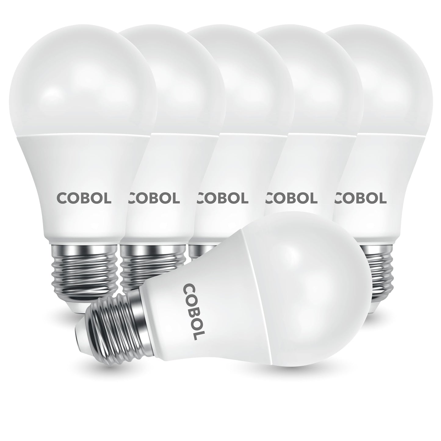 Cobol A19 LED Light Bulb/ 60W Equivalent/ 9W/ 810 Lumens/ 2700K Soft White/ 90+ CRI/Standard Medium E26 Base/ 120V/ Non-dimmable/ 15,000 Hour
