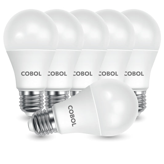 Cobol A19 LED Light Bulb/ 60W Equivalent/ 9W/ 810 Lumens/ 2700K Soft White/ 90+ CRI/Standard Medium E26 Base/ 120V/ Non-dimmable/ 15,000 Hour
