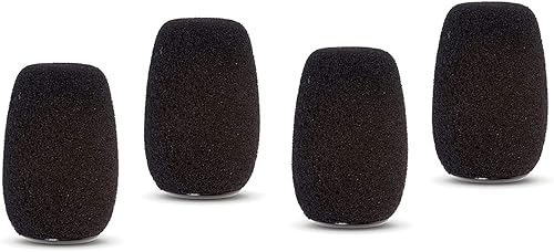 Shure ACVG4WS-B Black Foam Windscreen for Centraverse Gooseneck Condenser Microphones (Contains Four)
