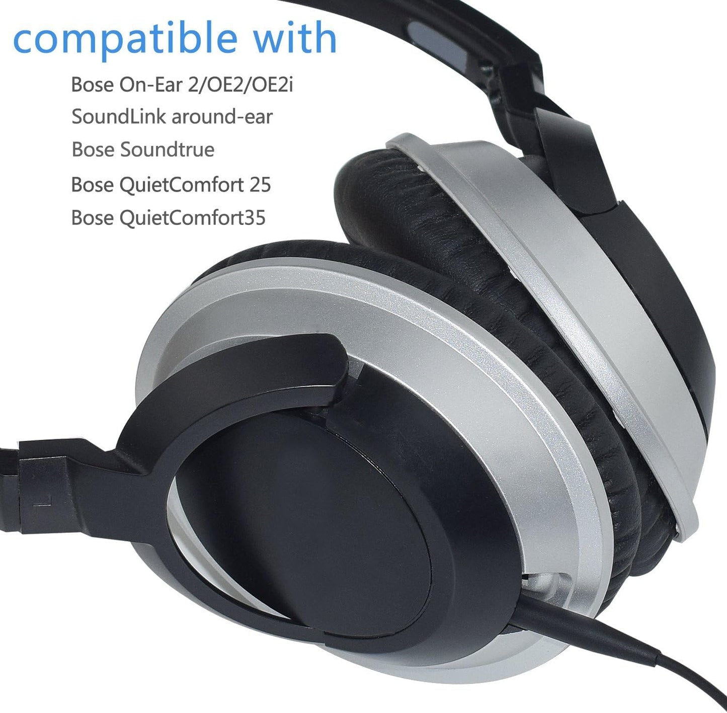 Sqrmekoko QC35 Cable Replacement Soundlink Cord Quietcomfort 35 ii Headphone Audio Wire Compatible with Bose Soundtrue Quietcomfort 35 QC35 ii QC25…