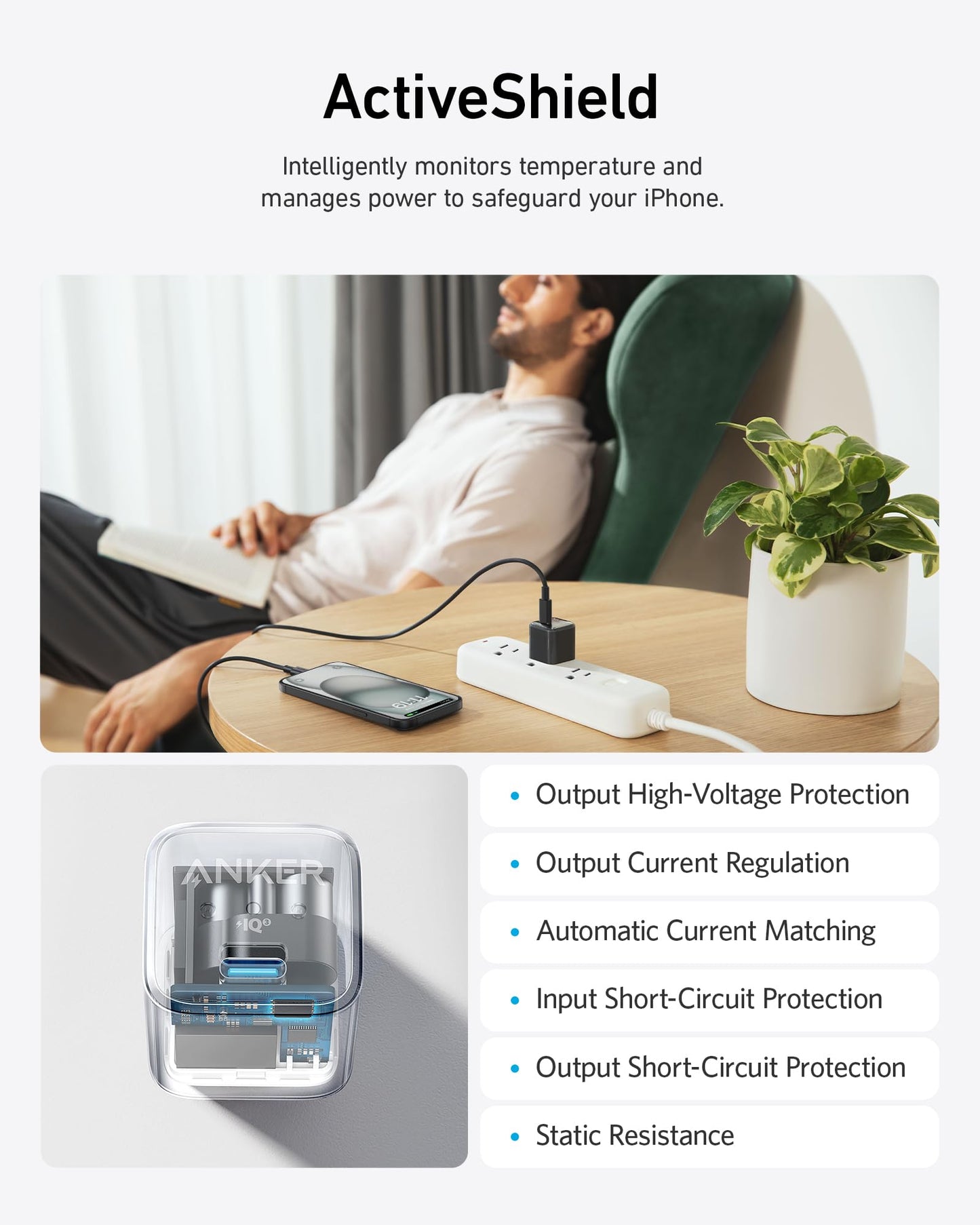 Anker USB C Charger Block, 20W PIQ 3.0 Compact Fast Charging for iPhone 17/16/15 and More Series, Galaxy, Pixel 4/3, iPad (2 Pack & 2 Cable)