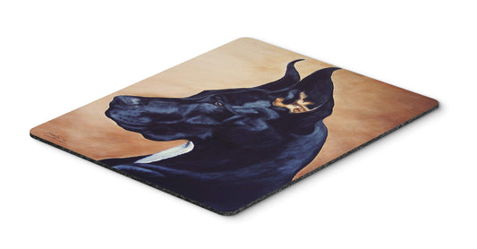 Caroline's Treasures AMB1041MP Black Great Dane Mouse Pad, Hot Pad or Trivet for Home Office Gaming Working Computers Laptop Mouse Mat,Washable Large