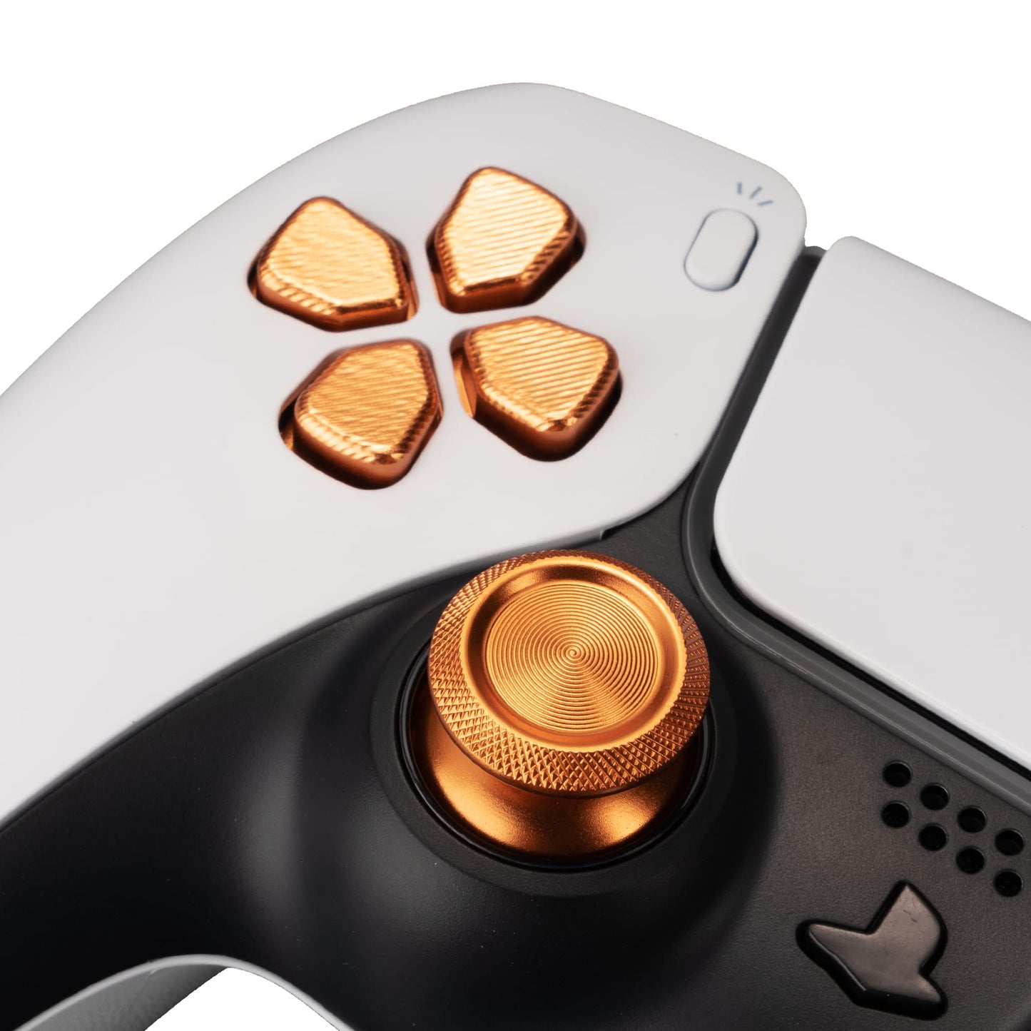 Avericht Metal ABXY Buttons Dpad Thumbsticks for PS5 Controller, Metal Aluminum Action Buttons & Dpad & Analog Stick Replacement Kit for PS5