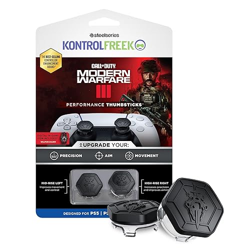 KontrolFreek Call of Duty: Modern Warfare III Performance Thumbsticks for PlayStation 4 (PS4) and PlayStation 5 (PS5) | 1 High-Rise, 1 Mid-Rise |