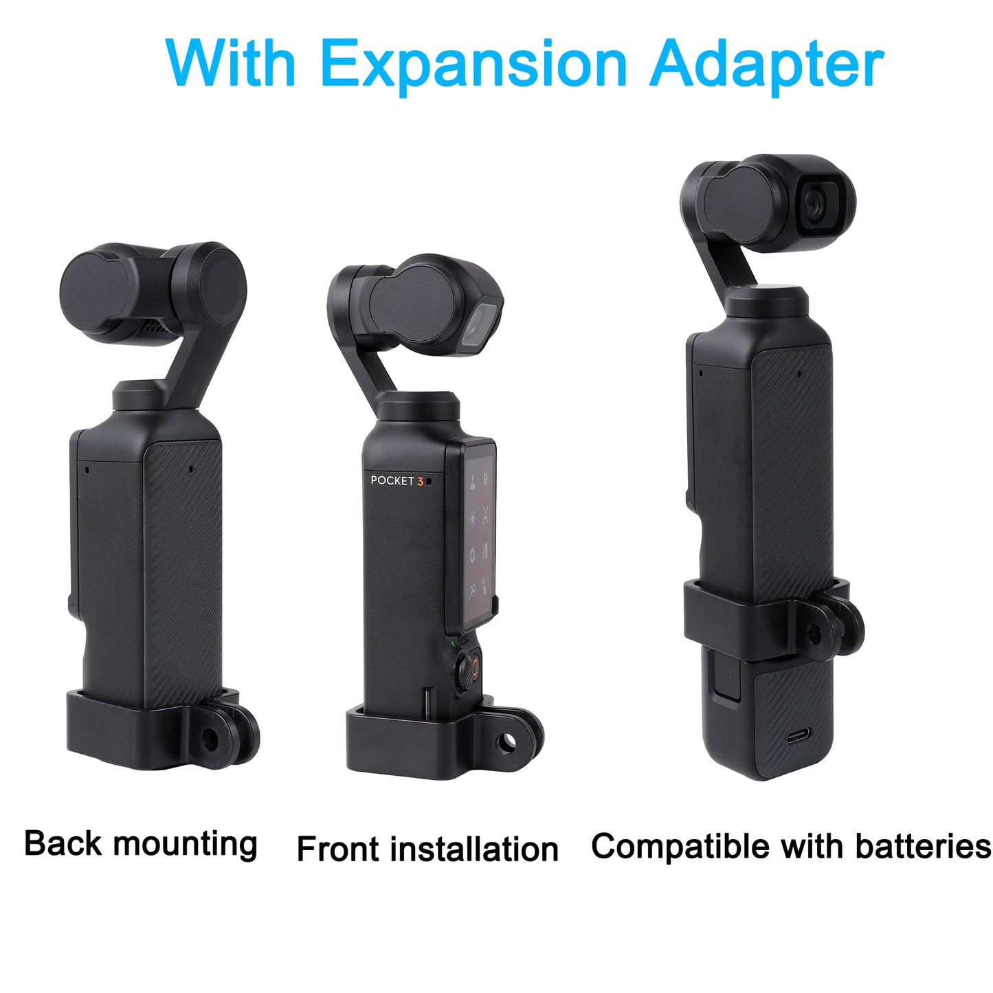 PellKing Pocket 3 Motorcycle Clamp Mount Handlebar Bike Pole Holder Compatible with DJI Osmo Pocket 3 Camera -Adjustable