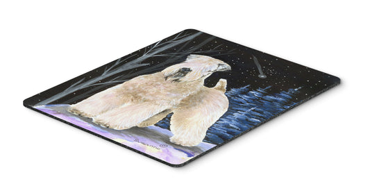 Caroline's Treasures SS8364MP Starry Night Wheaten Terrier Soft Coated Mouse Pad, Hot Pad or Trivet for Home Office Gaming Working Computers Laptop
