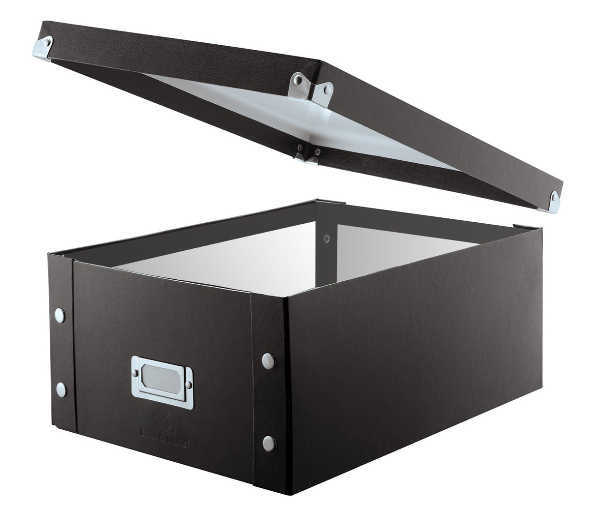 Snap-N-Store CD Storage Box - Pack of 1/2 - Durable Disc Holder with Lid to Store for Discs (1 Pack - Doublewide CD, Black)