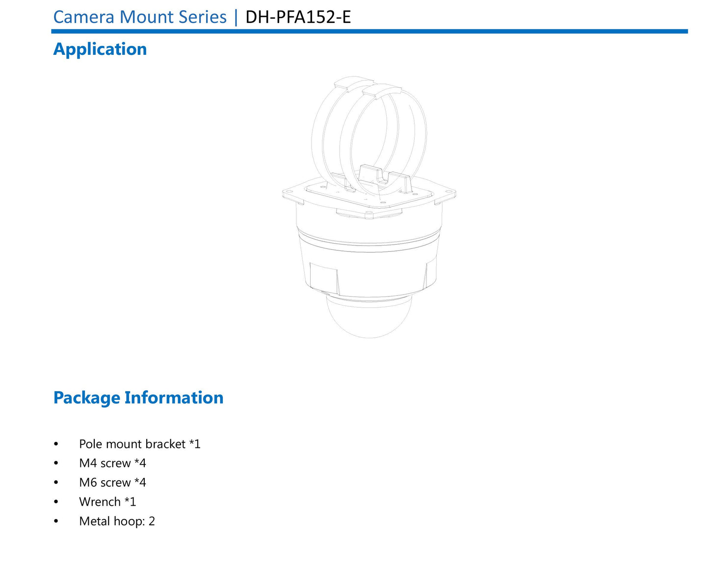 DahuaOEM PFA152-E Mount Security Accessory