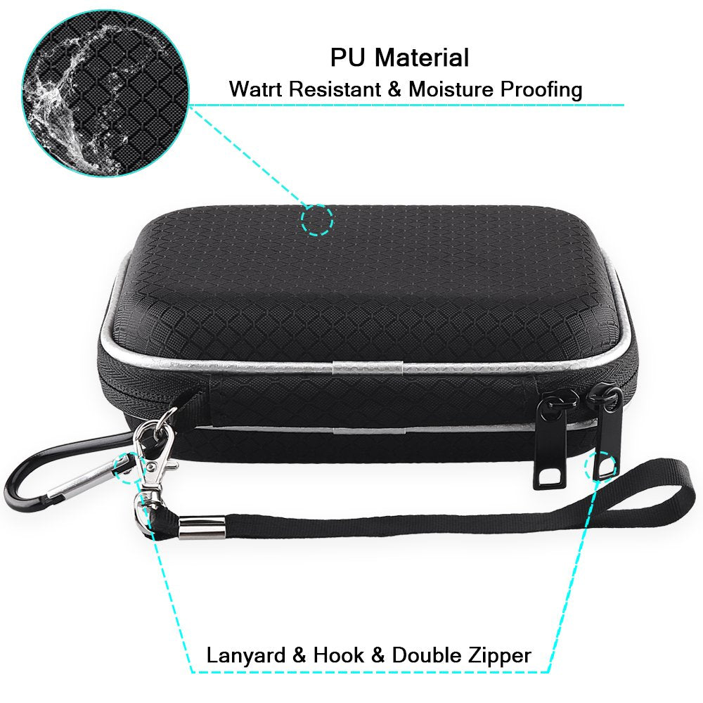 Lacdo Hard Drive Carrying Case for Western Digital WD My Passport/WD Elements/My Passport Ultra Portable External Hard Drive 1TB 2TB 3TB 4TB 5TB 6TB