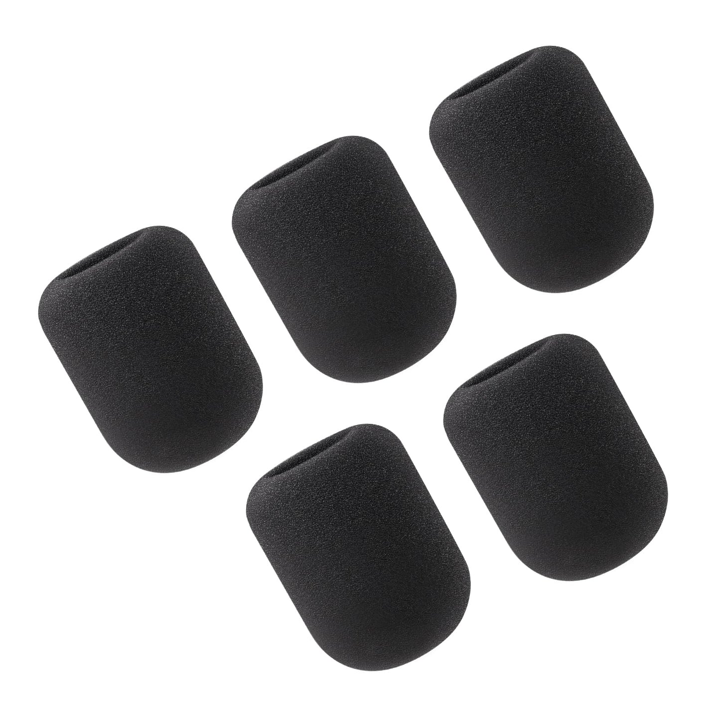 Phenyx Pro 5 Pack Foam Mic Cover, Thick Handheld Microphone Windscreen, Reusable Microphone Pop Filter (PTA-WDS5)