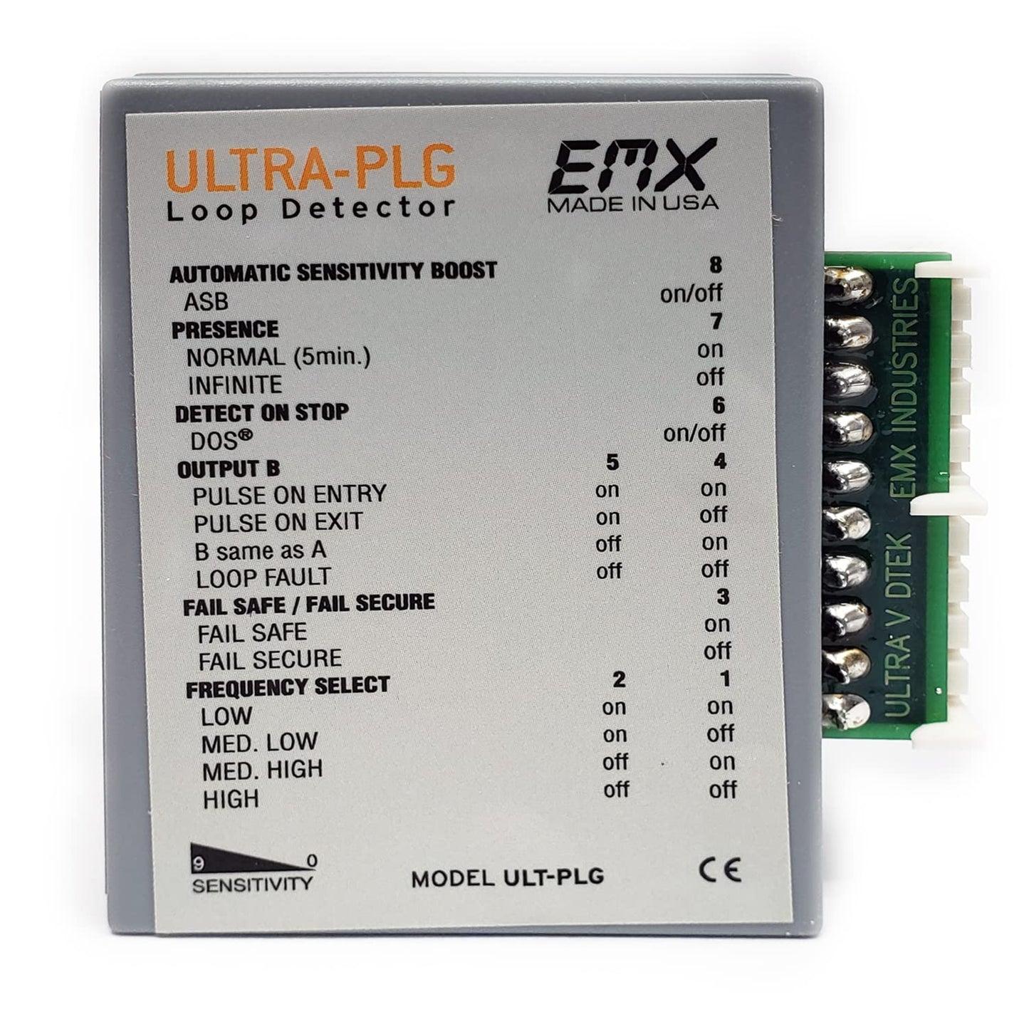 EMX D-TEK ULTRA Plug in Style Vehicle Loop Detector