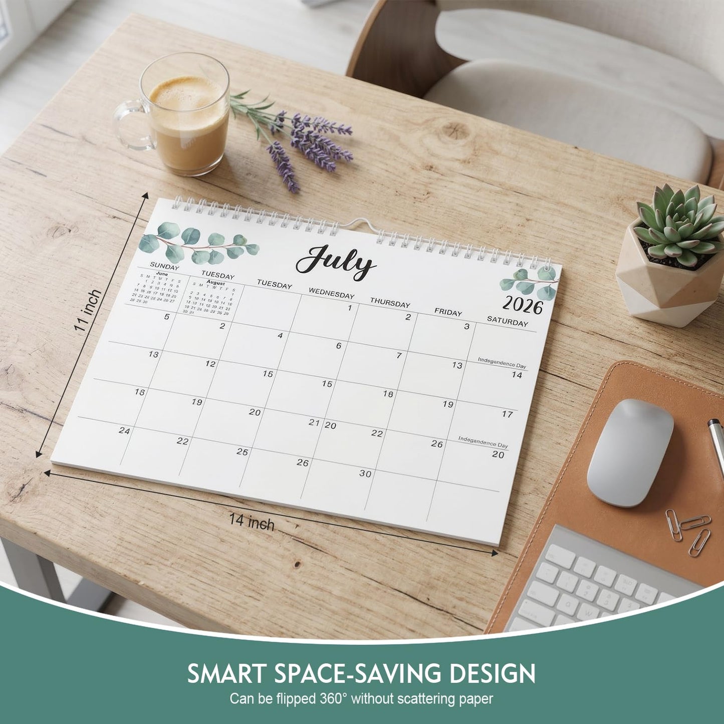 Comix 2026-2027 Wall Calendar, 18 Months Jul 2026 - Dec 2027 Monthly Planner, 120 GSM Thick Paper Lined Blocks, Hanging Calendar for Home Office
