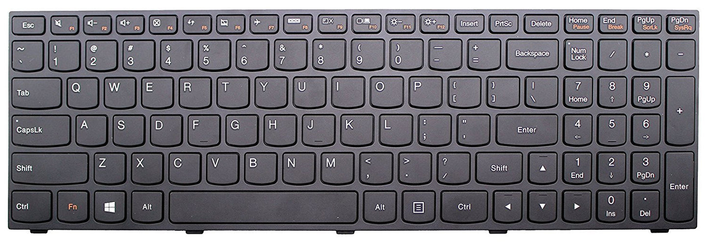 Original New US Black for Lenovo Z51-70 Z70-80 Laptop Keyboard with Frame