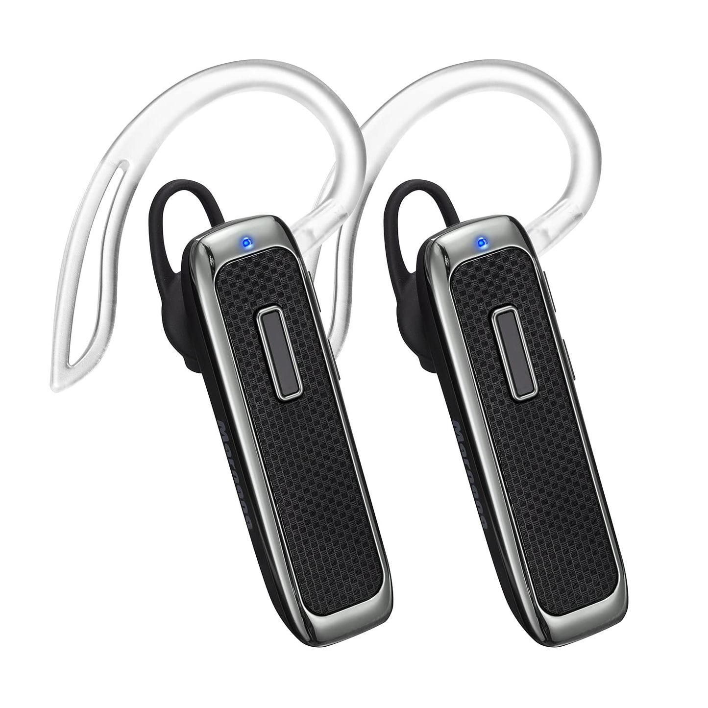 Marnana Bluetooth Headset, Hands-Free Wireless Earpiece w/ 18 Hours Playtime and Noise Cancelling Mic for iPhone Samsung Android Cellphone Truck