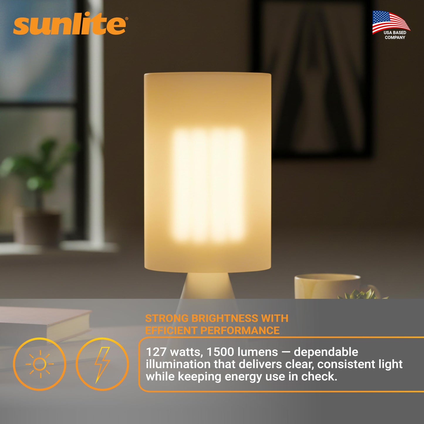 Sunlite 40530 FML27/30K/2PK Quad Tube Plug-in Compact Fluorescent Lamp, FML 4-Pin, 27 Watts, 1500 Lumens, 3000K Warm White, 4-Pin (GX10q4) Base, 120