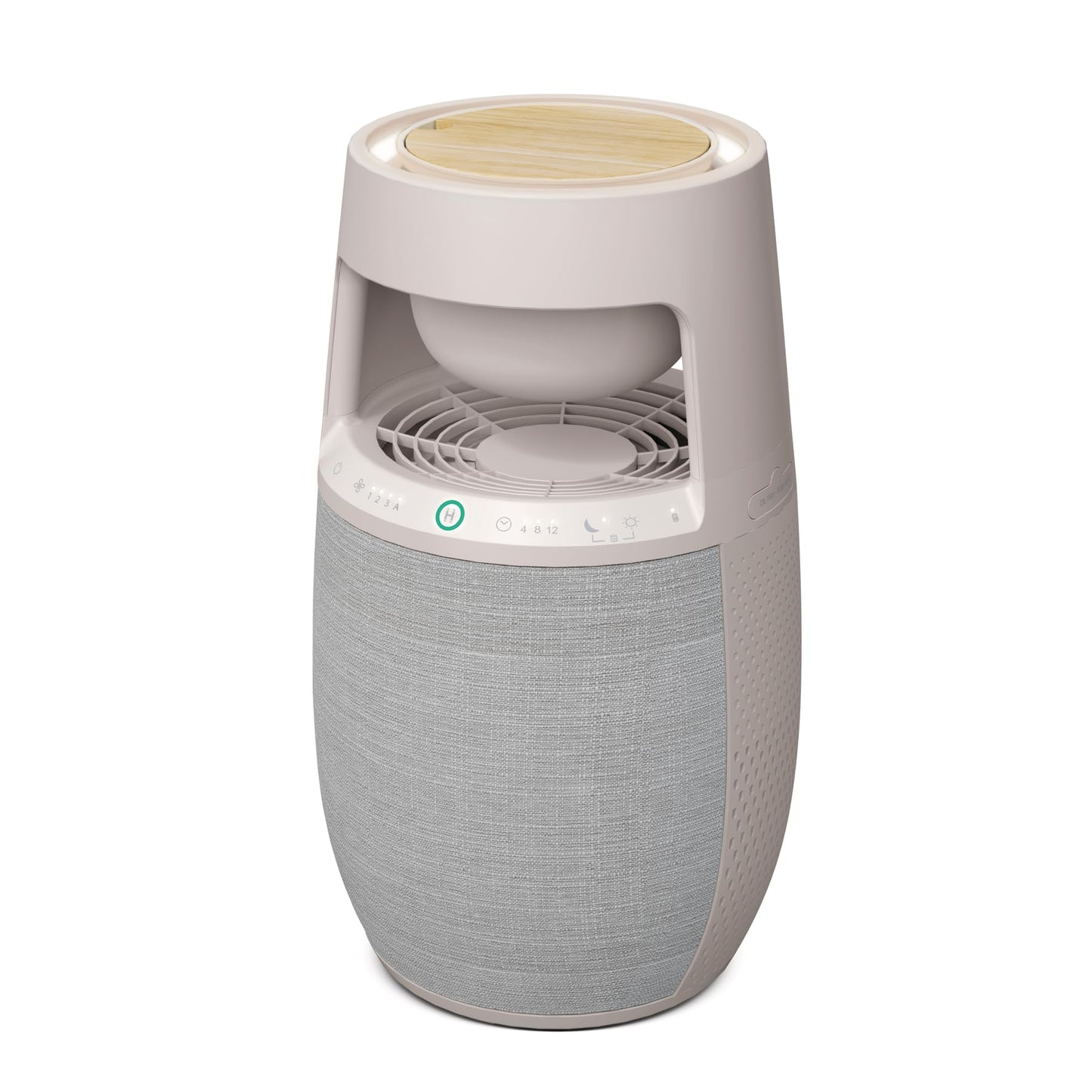 Homedics Natura Air Purifier for Home 975 Sq Ft Bedroom & Office, True HEPA Air Cleaner with Activated Carbon Air Filter, Smart Air Quality Sensor