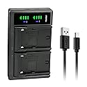 Kastar NP-F990 LTD2 USB Battery Charger Compatible with Sony MVC-FD200 MVC-FD5 MVC-FD51 MVC-FD7 MVC-FD71 MVC-FD73 MVC-FD75 MVC-FD81 MVC-FD83 MVC-FD85
