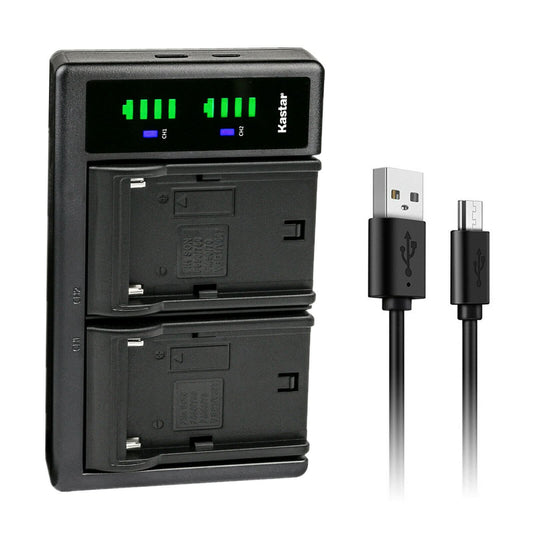 Kastar NP-F550/F570 LTD2 USB Battery Charger Replacement for HVR-HD1000 HVR-M10 HVR-V1 HVR-Z1 HVR-Z5 HVR-Z7 HVR-AU1 HXR-MC1500 HXR-MC2000 HXR-MC2500