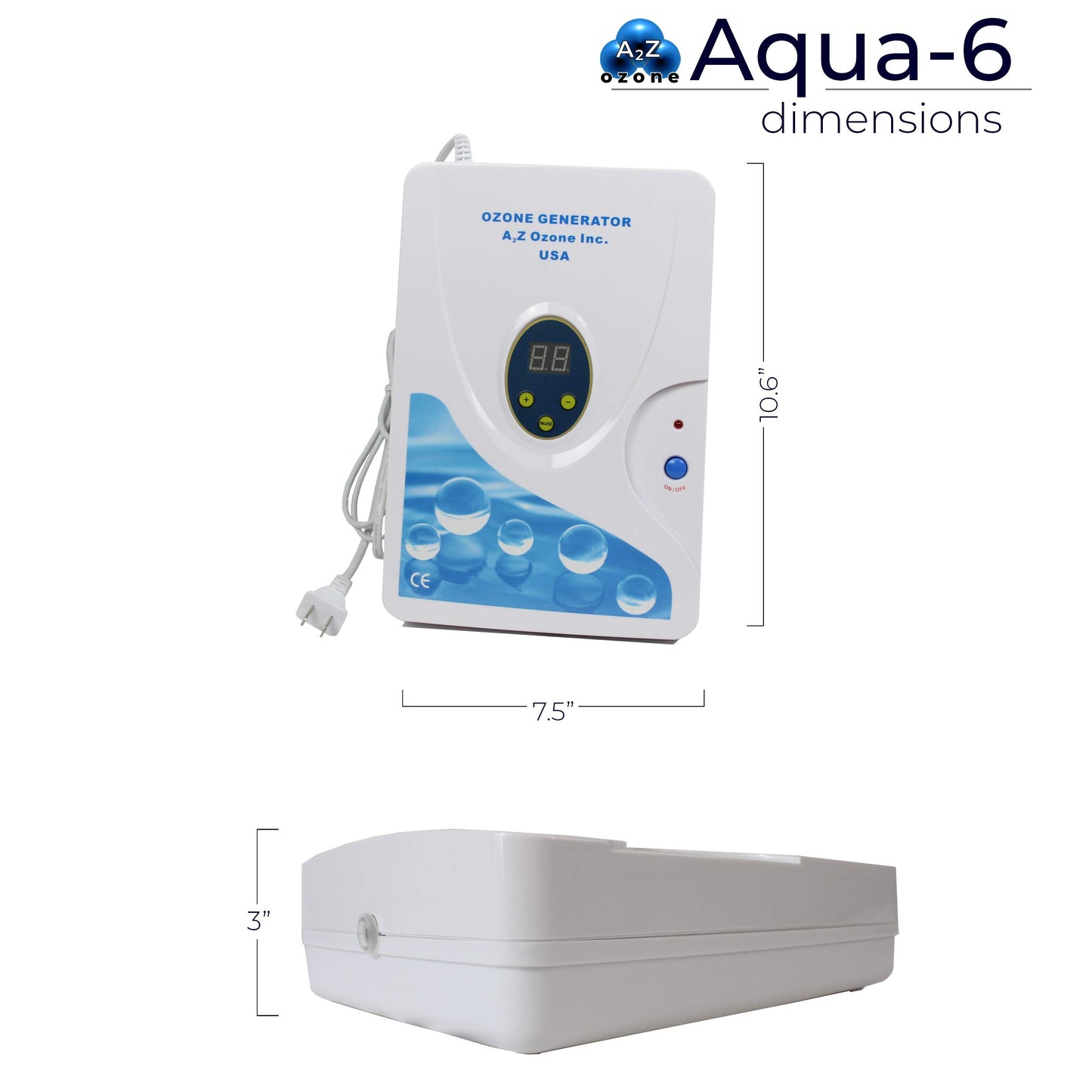 Aqua-6, 120 mg/hour Water Ozone Generator