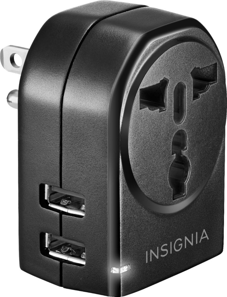 Insignia Grounded Travel Adapter