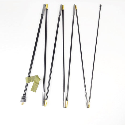 Crotek Manpack CB Radio Whip Antenna Collapsible 7 Element 112 Inch Black Color