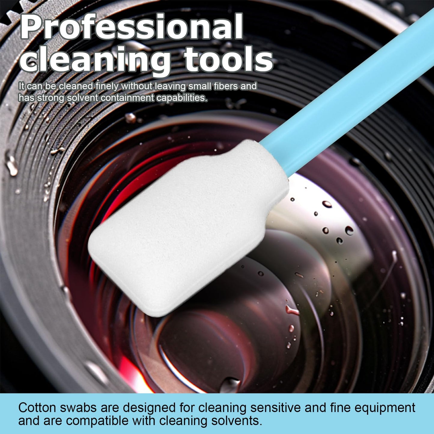 Foam Cleaning Swab Sticks, Dust-Free Cleaning Sponge Tip Swabs Printer Heads, Scanners, Camera Lenses, Chip Hard Disk Industries, Optical Lenses