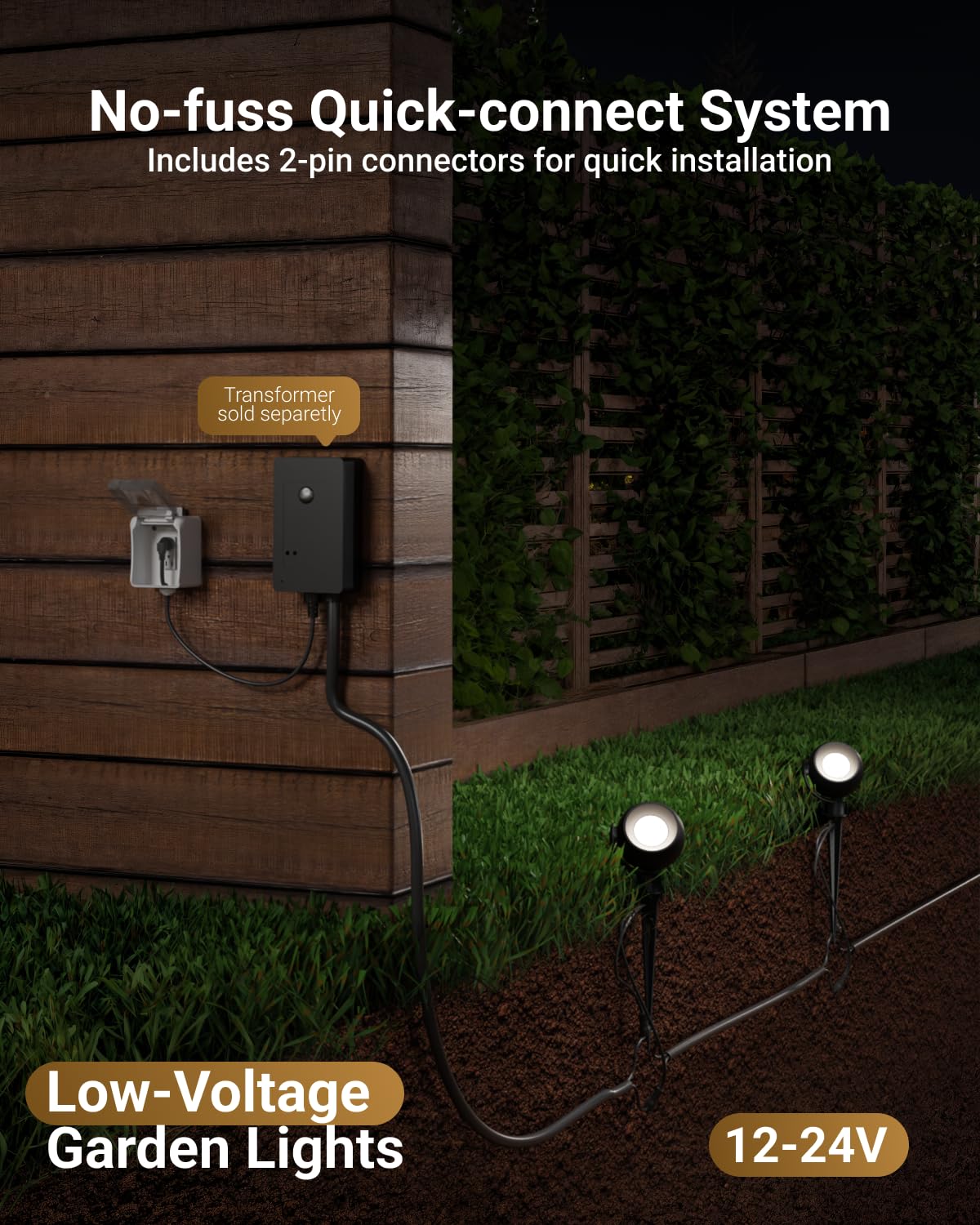 Sunco LED Low Voltage Spotlight Revolver, Sphere Shaped Garden Landscape Lights Outdoor [Luces para Jardin], 4W, 300 LM, 3 CCT: 2700K/4000K/5000K, Wet