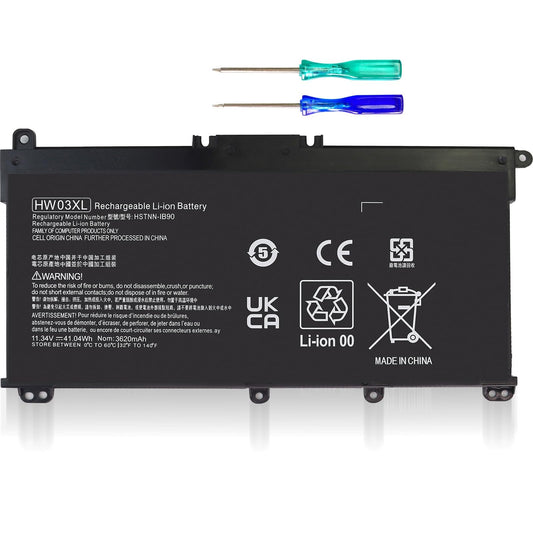 ESTENGPRO HW03XL L97300-005 Battery Replacement for HP Pavilion 15 15-EG 15-EH 15-eg0xxx 15-eg0073cl 15-eg0053cl 15-eg1053cl 15t-eg000 15-eh1xxx 17-CN