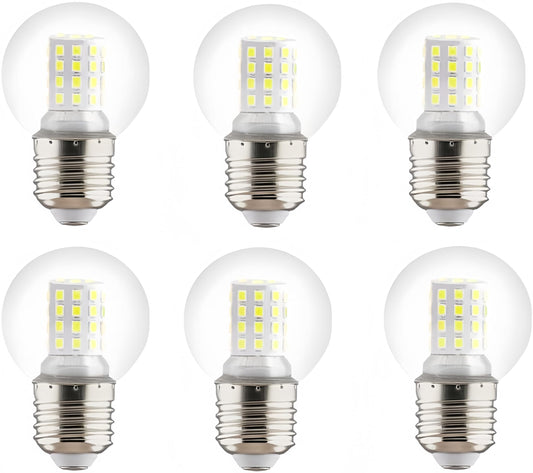G45 LED Bulb G45 9W Mini Globe LED Bulb LED Candelabra Bulb for Ceiling Fan Decorative Lights, E26/E27 Medium Base,9W(60W