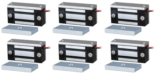 Seco-Larm E-941SA-80Q Single Door Mini Maglock, Holding Force from 80 to 110 lbs, 12 to 24V DC, Detachable Mounting Bracket, MOV Surge Protection, No