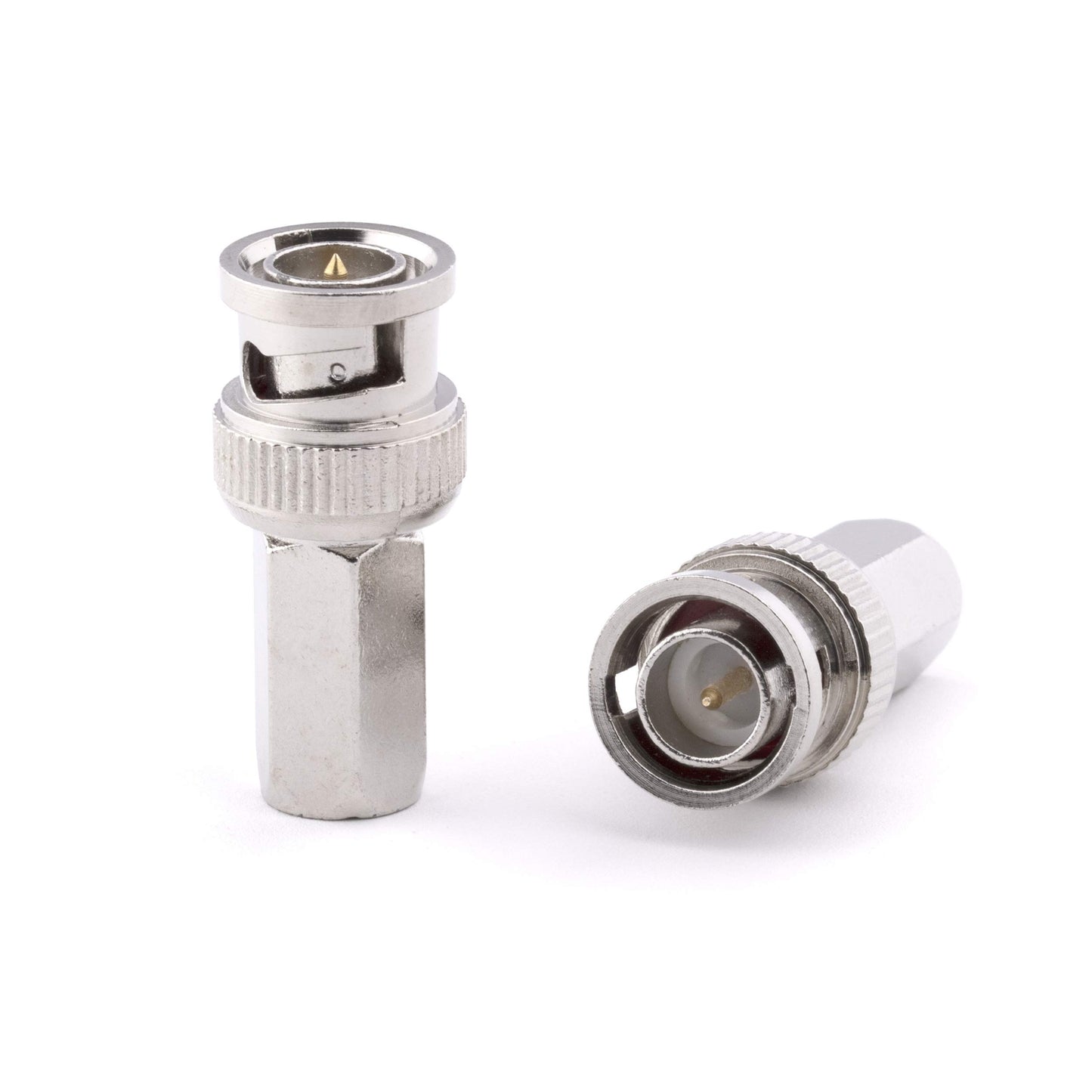 THE CIMPLE CO Screw-On BNC Connectors RG59 - Male Twist-On Coaxial Cable Ends - RG59 Coax Ends for SDI, HD-SDI, CCTV Security Camera Cable - Pack of 4