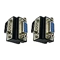 Dafensoy 90 Degree VGA 15 Pin Coupler Changer Connecter, VGA 15 Pin Male to Female Cable Adapter Suitable for LCD Monitor TV (2 Pack)